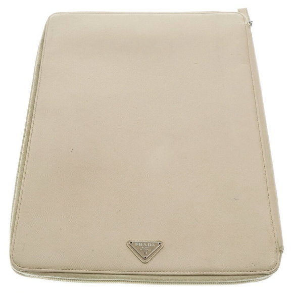 Prada Memo Pad Binder Case Beige - Picture 1 of 5